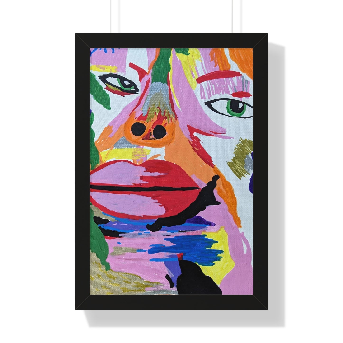 Framed Vertical Poster by Its A Art Vibe Facing Life Portrait