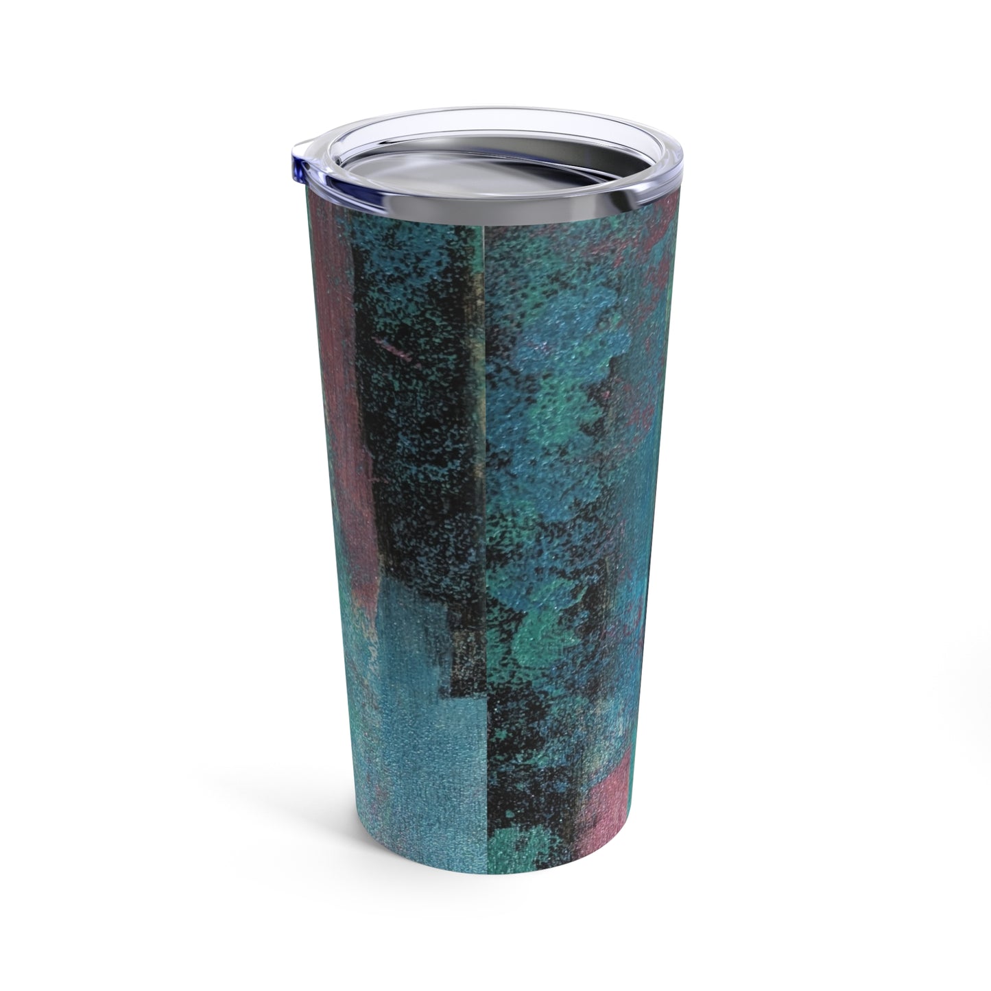 Stainless Steel Tumbler 20oz Double-Wall Insulated - Designed by Its A Art Vibe Blue Mix