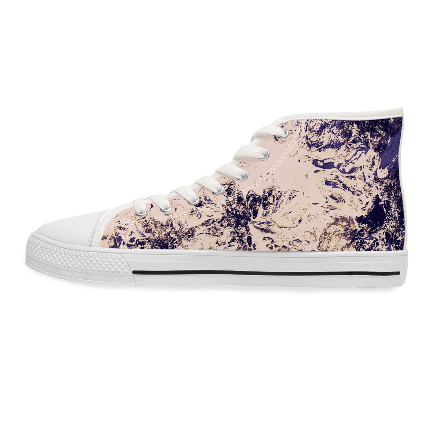 Women's High-Top Sneakers Spotted Blueish Purple by Its A Art Vibe