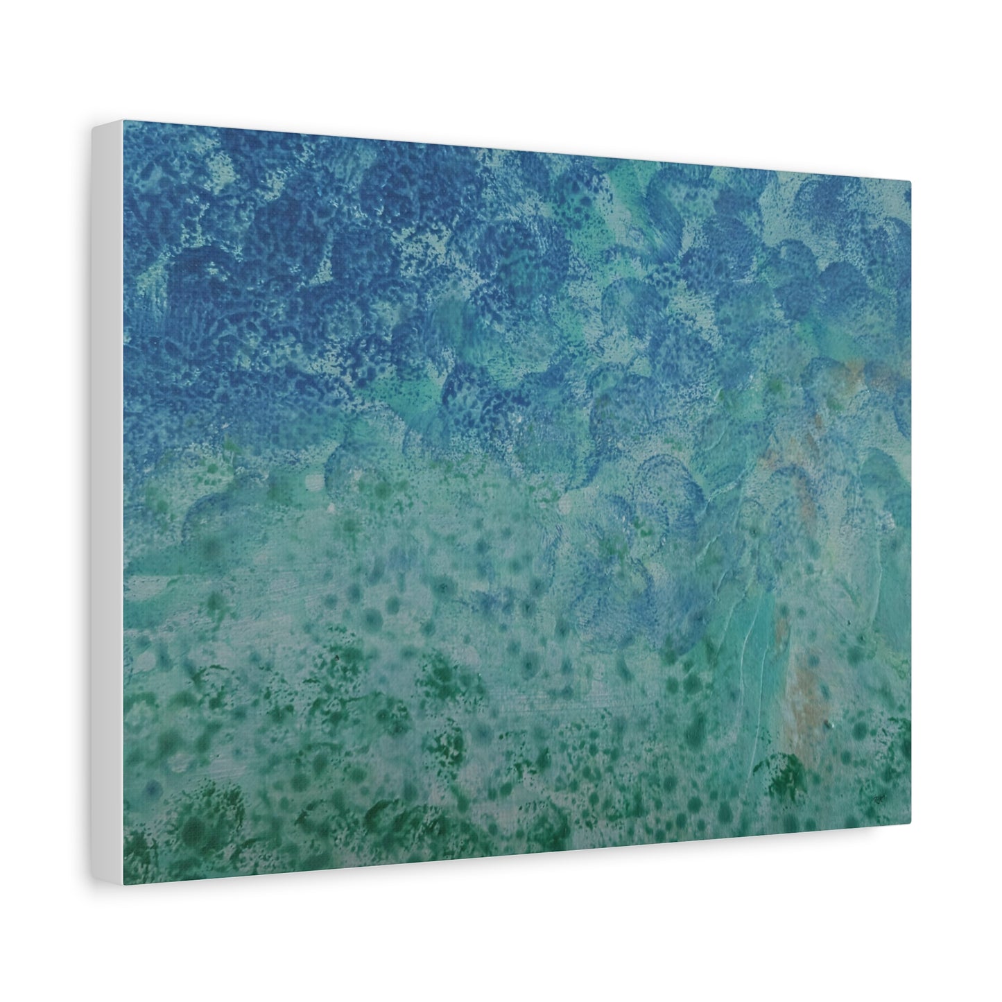 Canvas Gallery Wraps Wall Art To Blue Ocean Floor Is Green by Its A Art Vibe