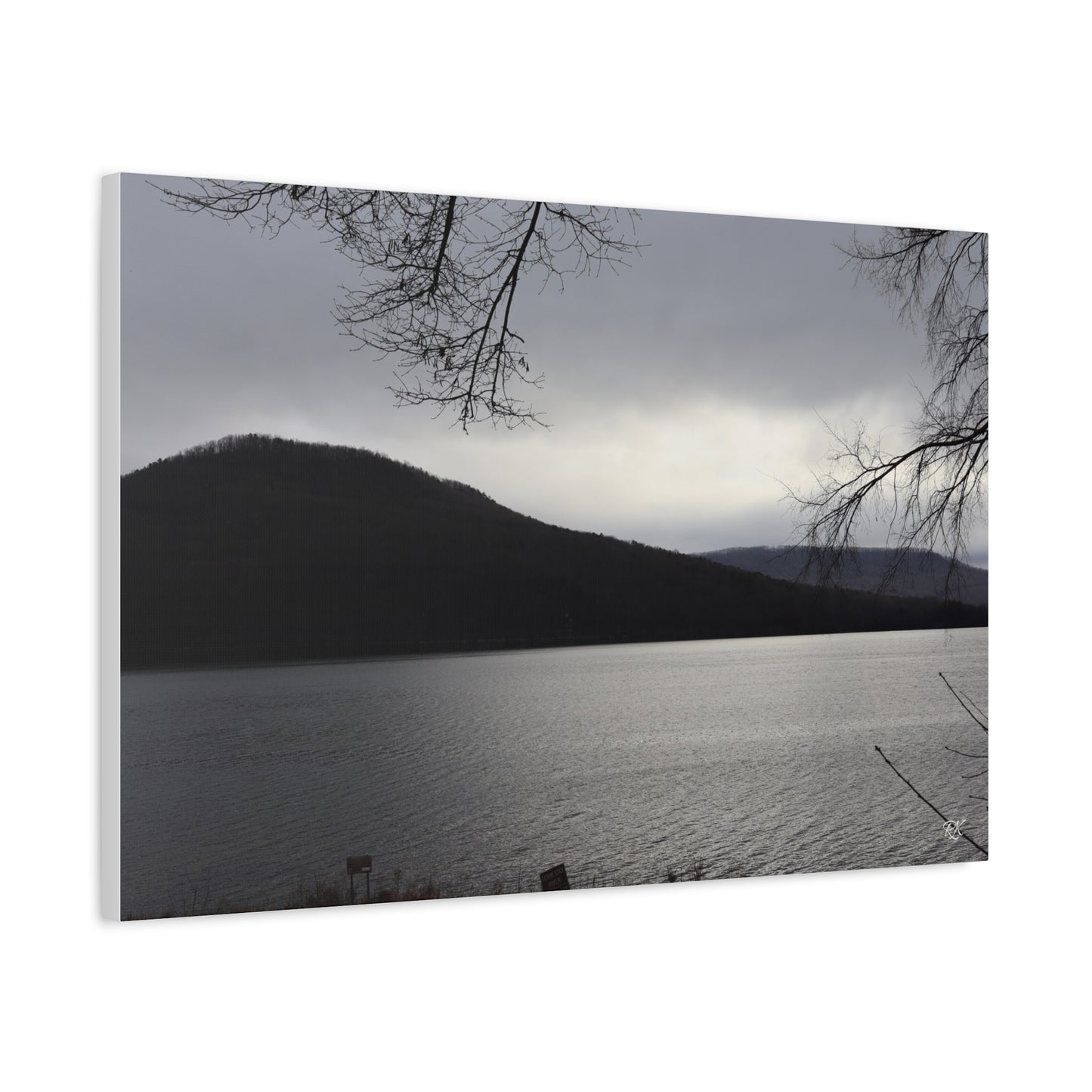 Serene Landscape Canvas Wall Art - 1.25" Stretched Matte Print