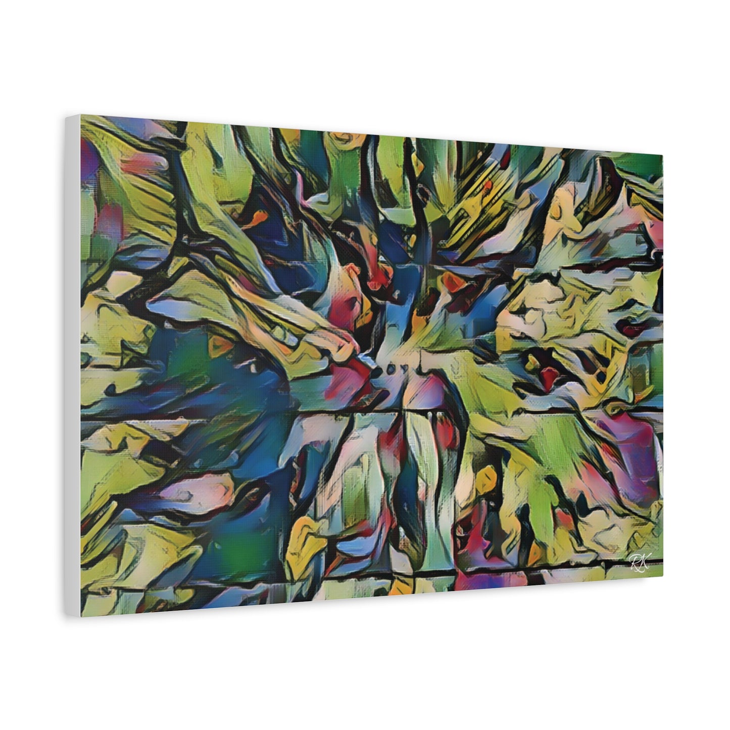 Vibrant Abstract Art Canvas Print - Stretched Wall Decor