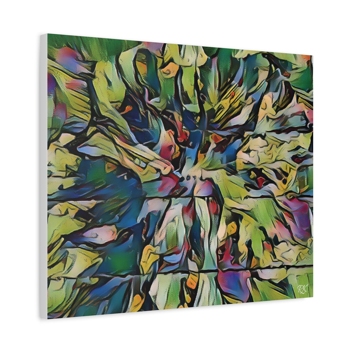 Vibrant Abstract Art Canvas Print - Stretched Wall Decor