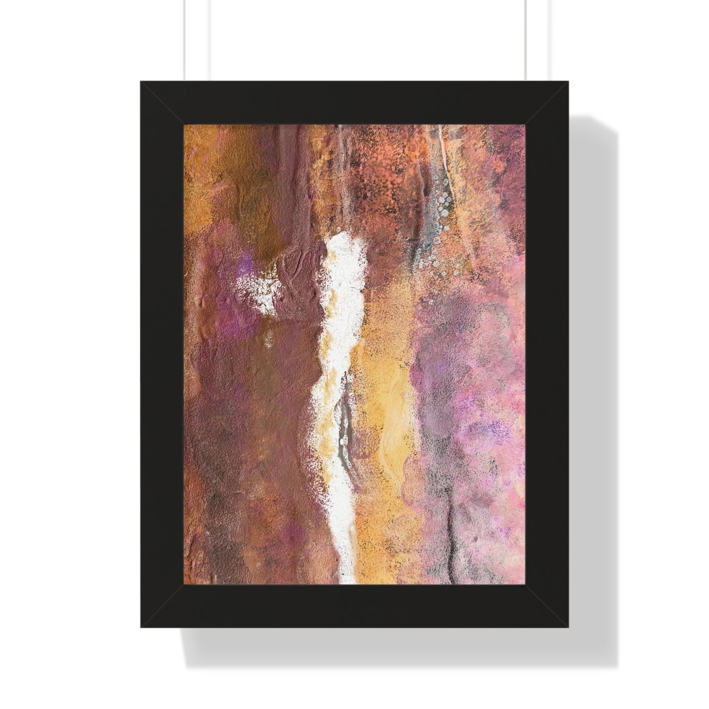 Framed Vertical Poster Rustic Fire by Its A Art Vibe