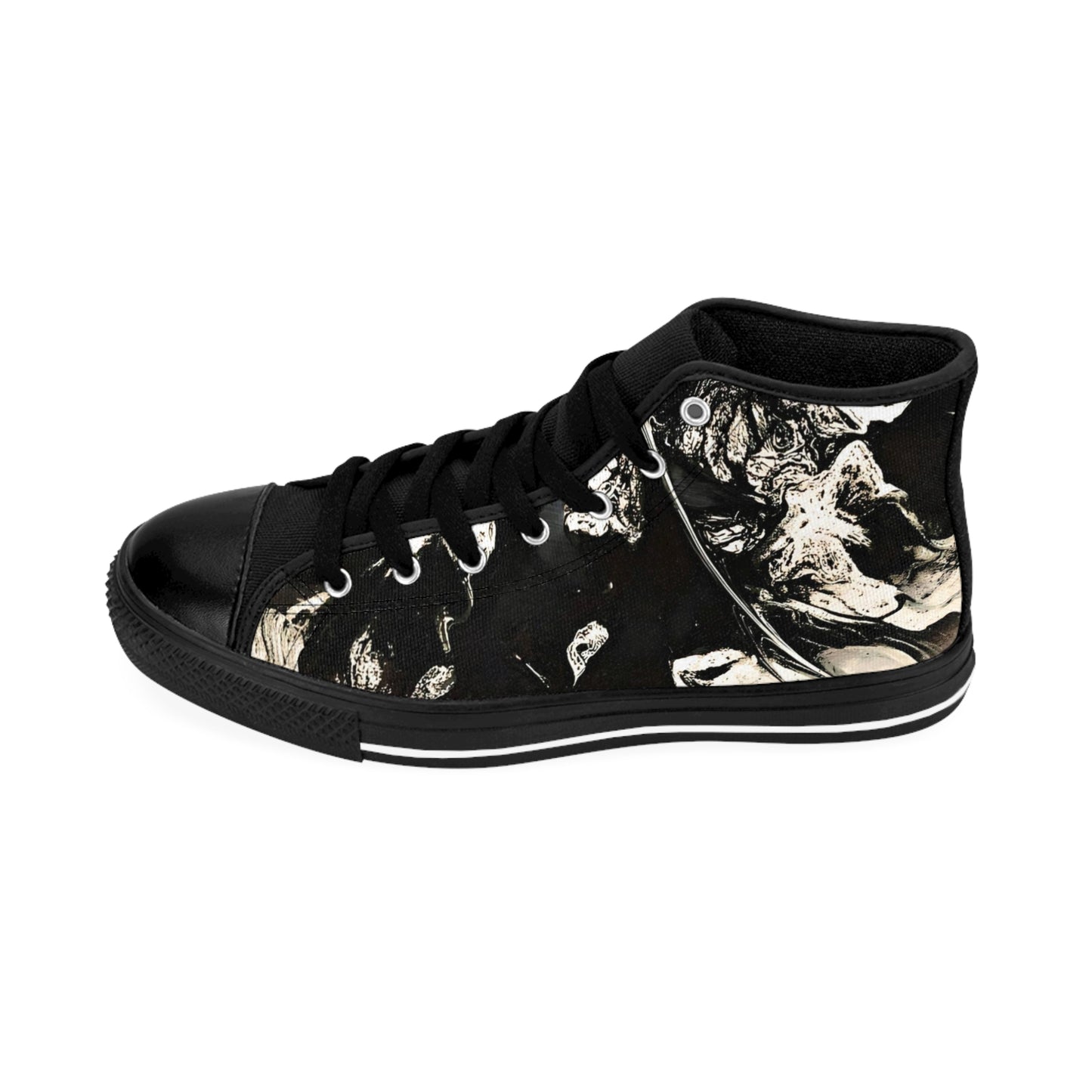 Men's Classic Sneakers Black and White Light by Its A Art Vibe