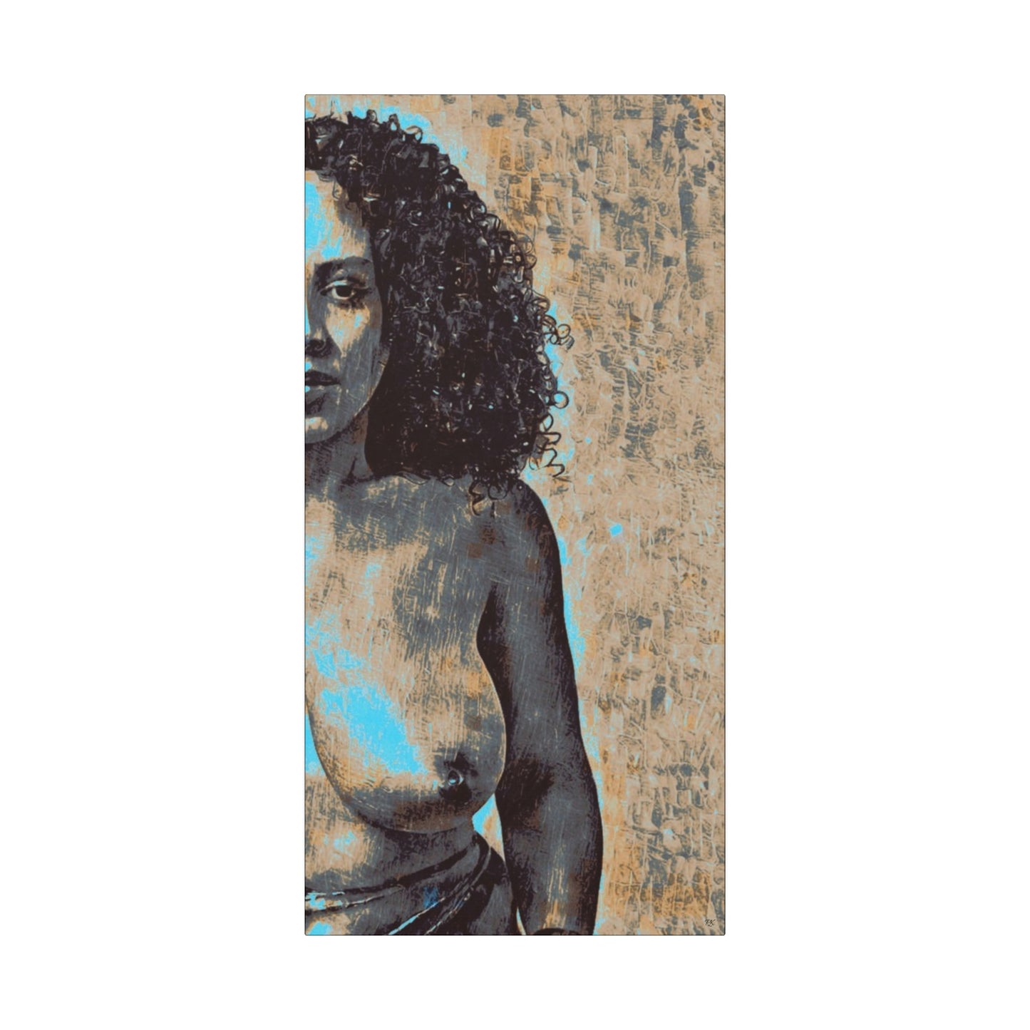 Canvas Print - 'Torn' Sensual Nude Portrait by Its A Art Vibe 1.25'