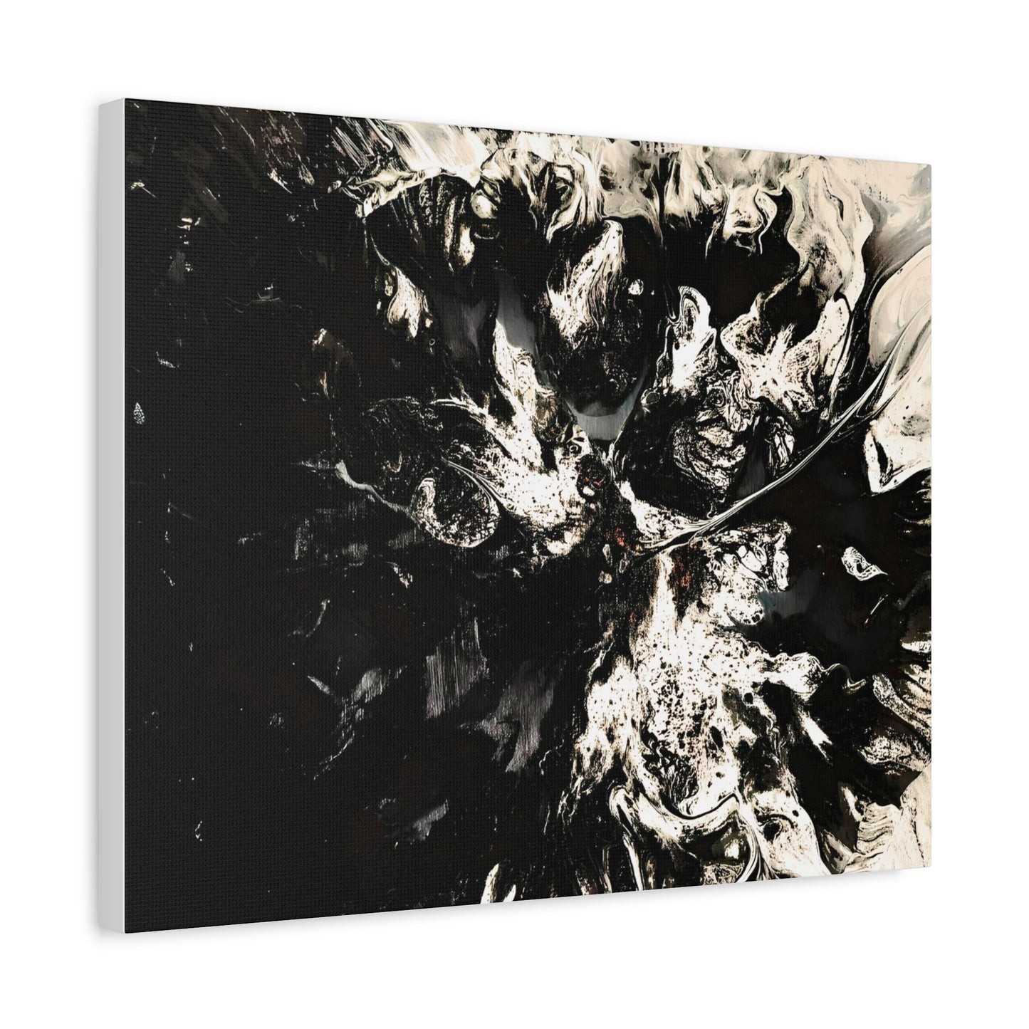 Abstract Black & White Canvas Art - Modern Home Decor