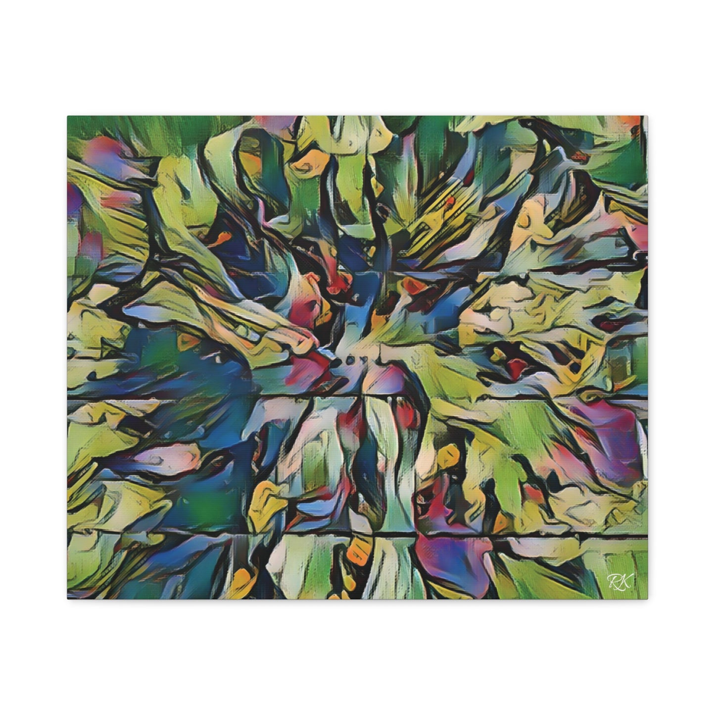 Vibrant Abstract Art Canvas Print - Stretched Wall Decor