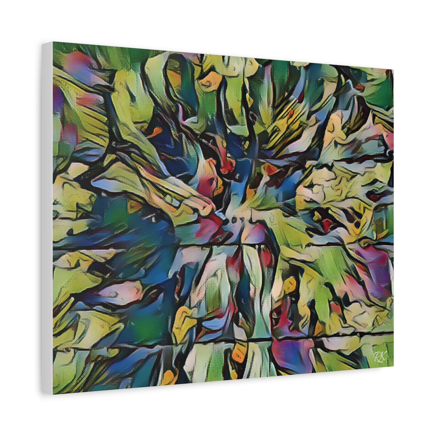 Vibrant Abstract Art Canvas Print - Stretched Wall Decor