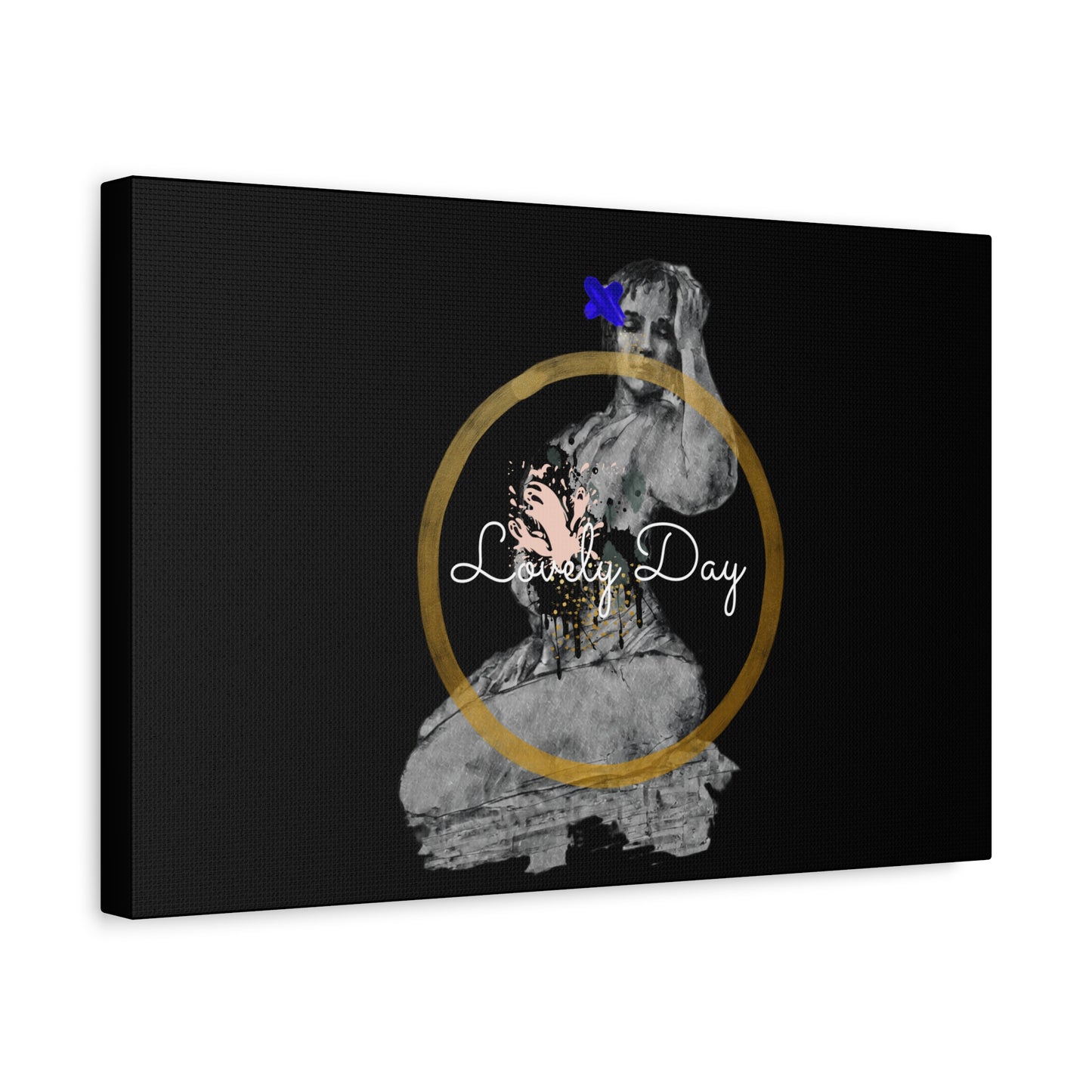 Canvas Wall Art Lovely Day Sensual Posed Woman Stretched Print, 1.25