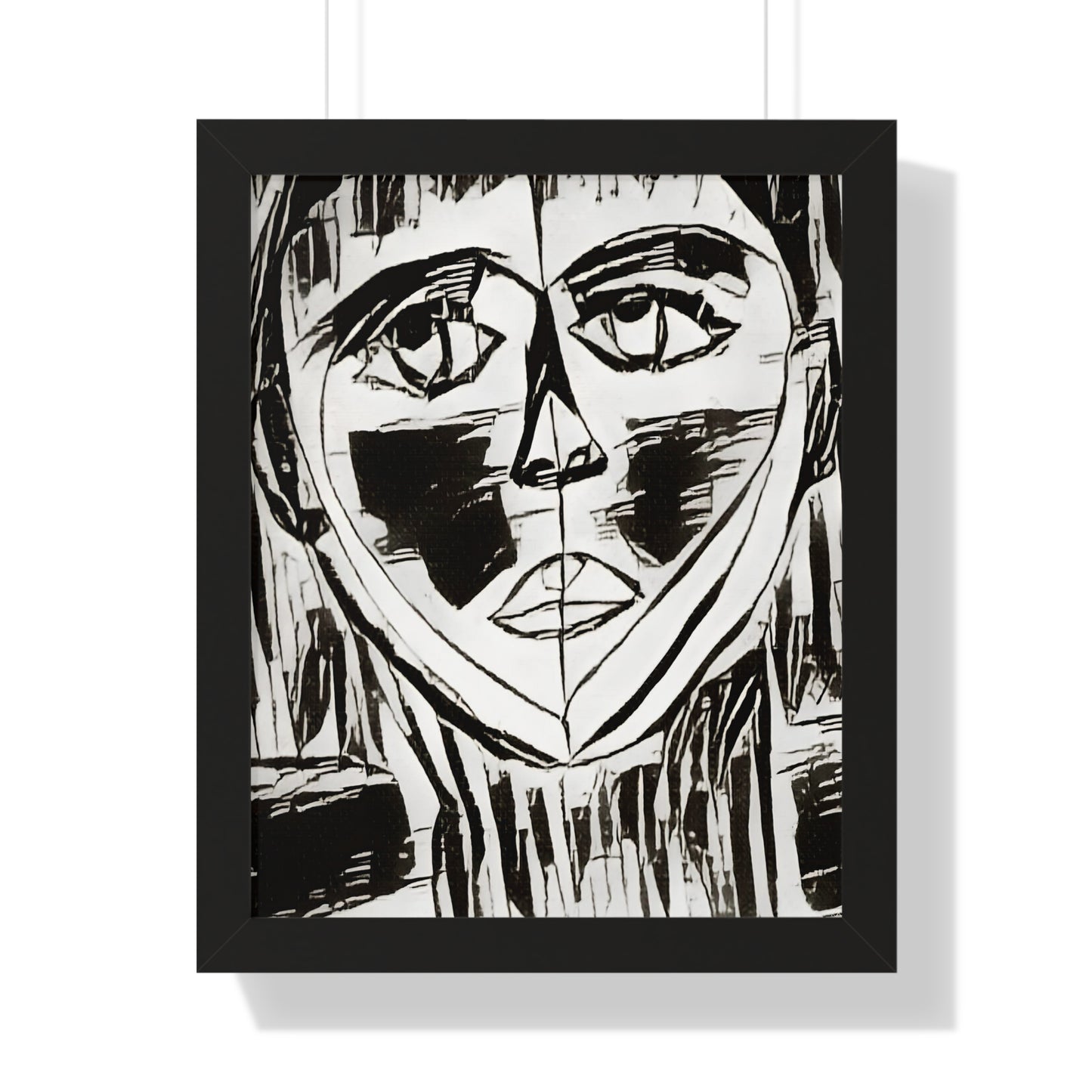 Framed Vertical Poster Sketched Portrait by It's A Art Vibe