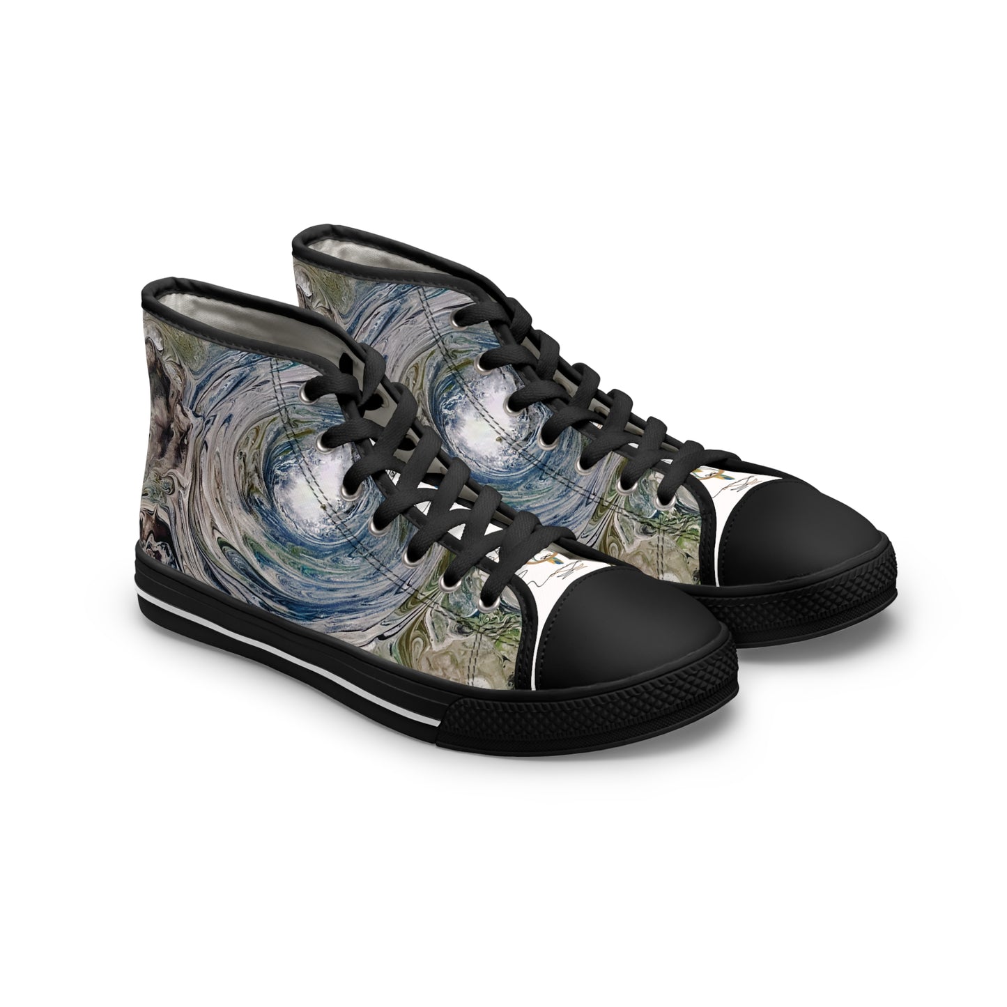 Women's High Top Sneakers Eyes Of The Storm You by Its A Art Vibe