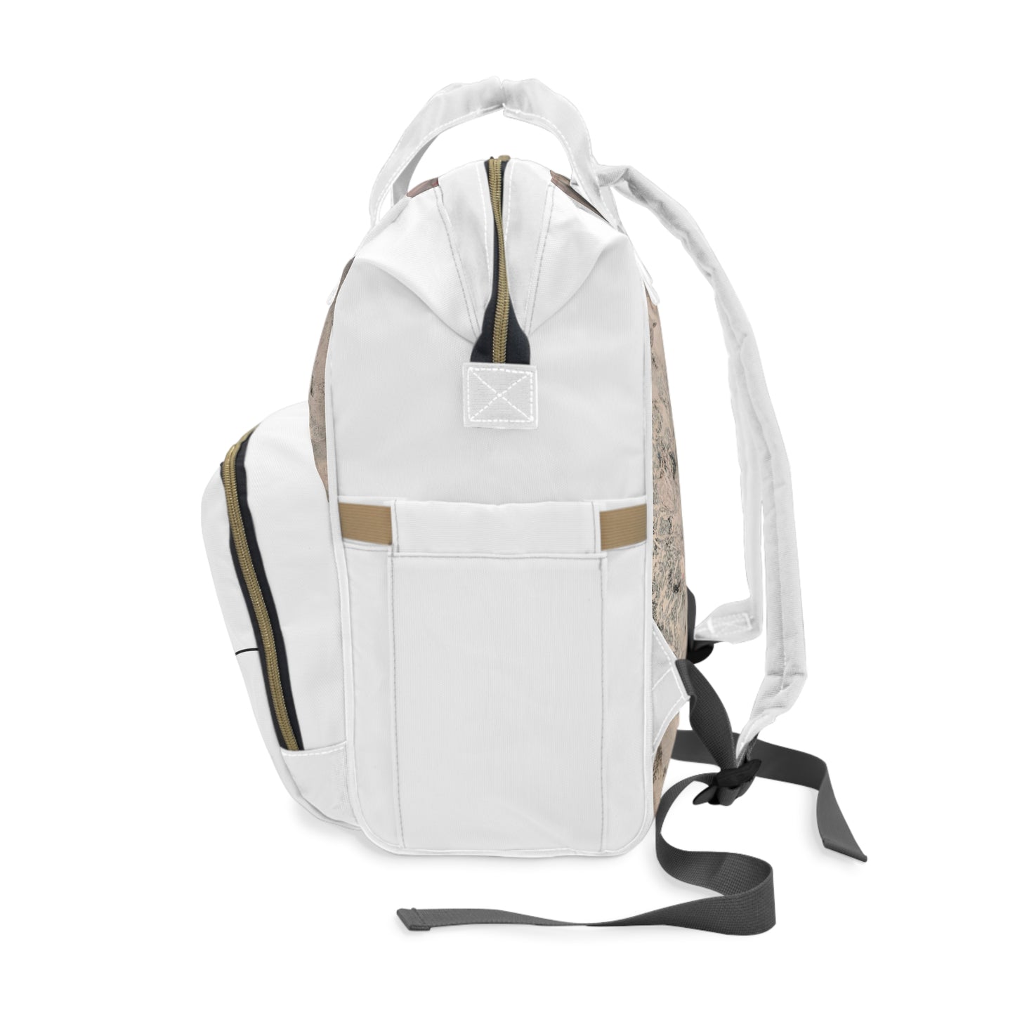 Multifunctional Diaper Backpack Gray Skies