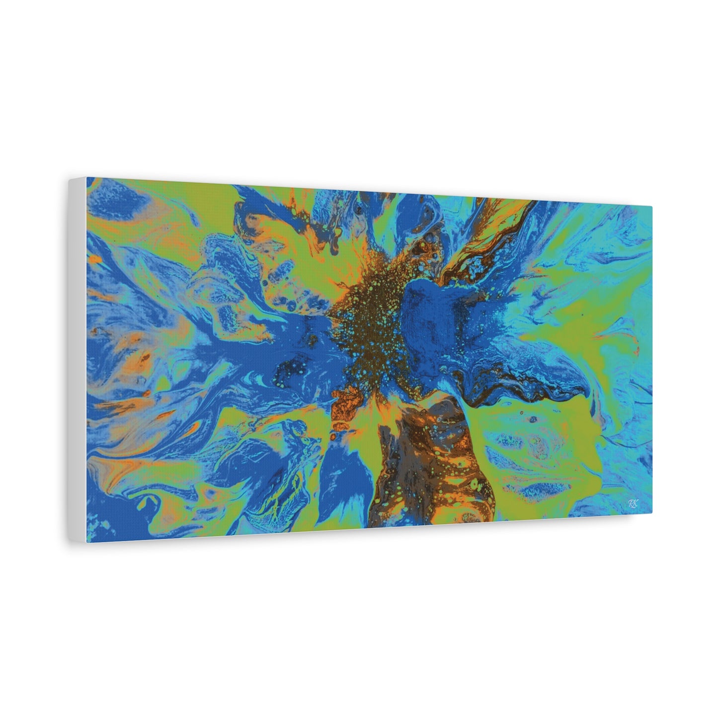 Vibrant Floral Abstract Canvas Wall Art