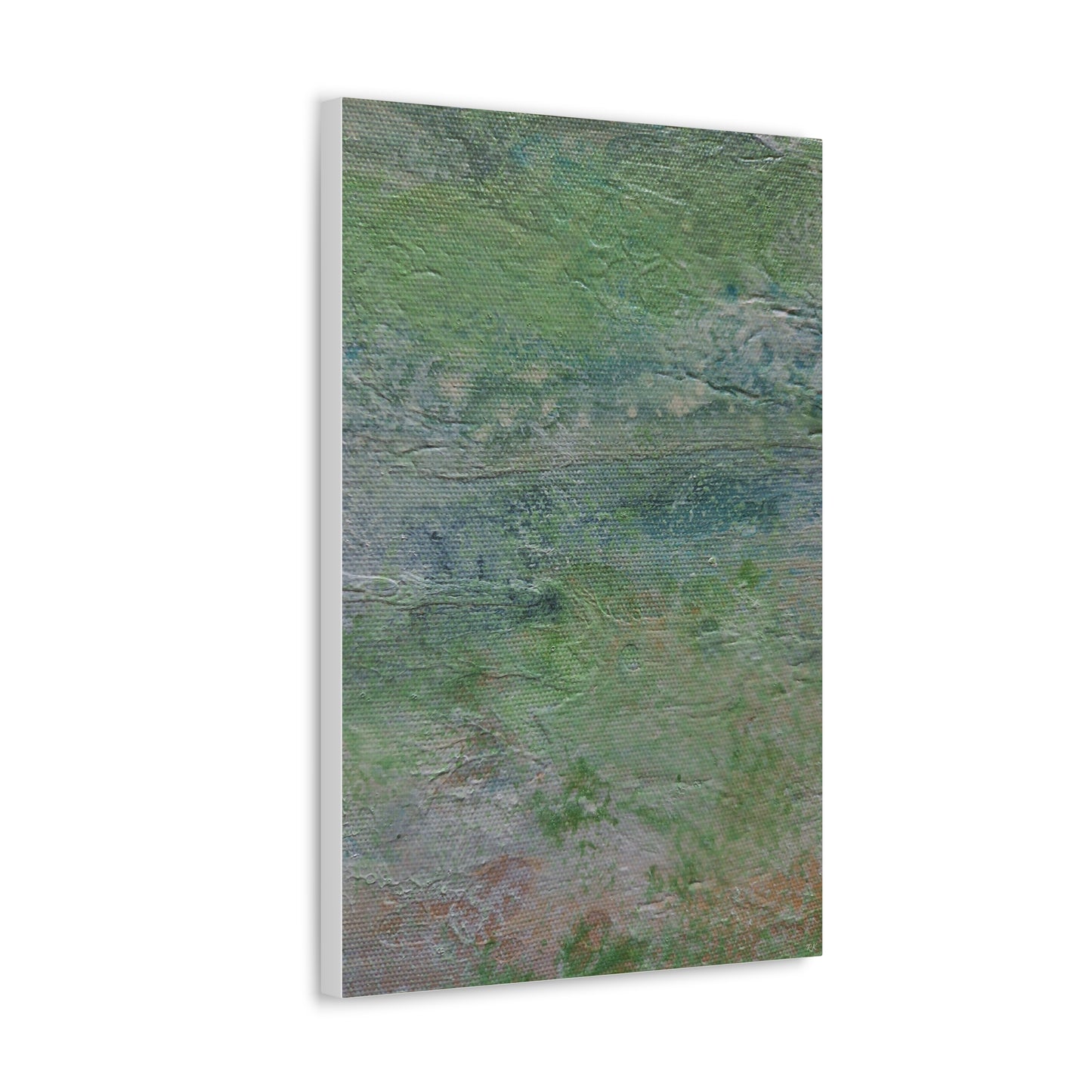 Canvas Print - Nature Green Original Painting on Canvas Gallery Wrap