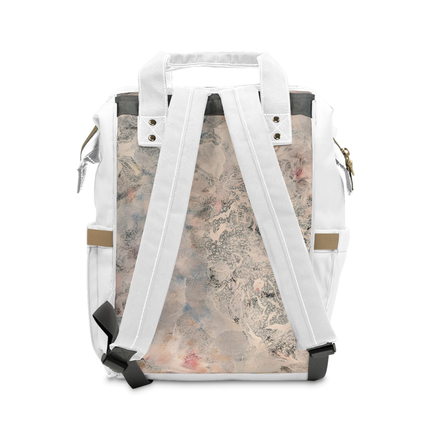 Multifunctional Diaper Backpack Gray Skies