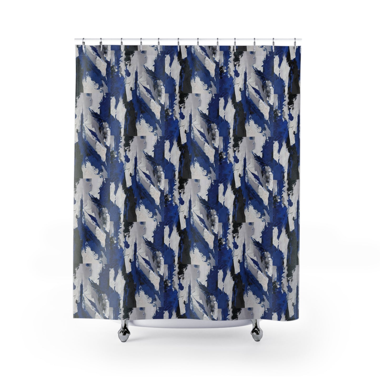 Shower Curtains by Its A Art Vibe Blue Abstract