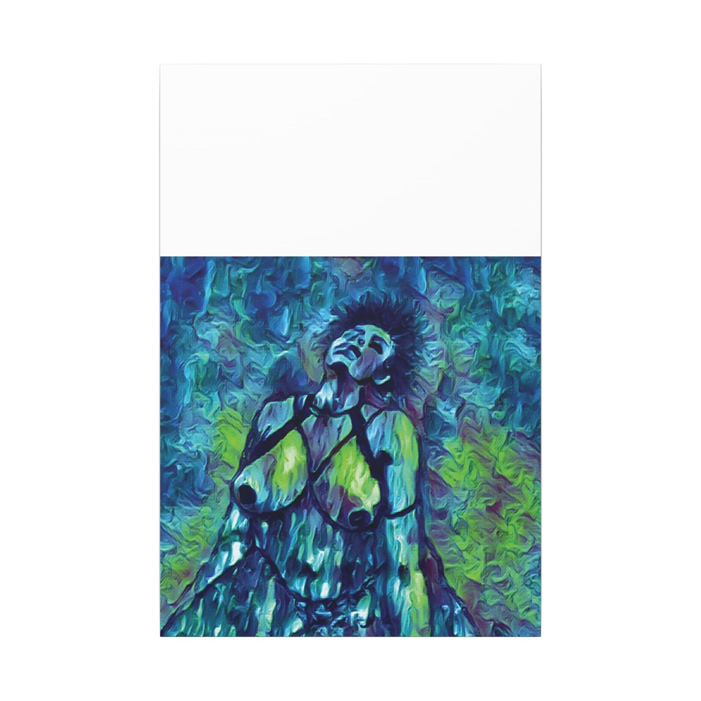 Matte Canvas, Stretched, 0.75" (Multi-Size) Sensual Woman 001