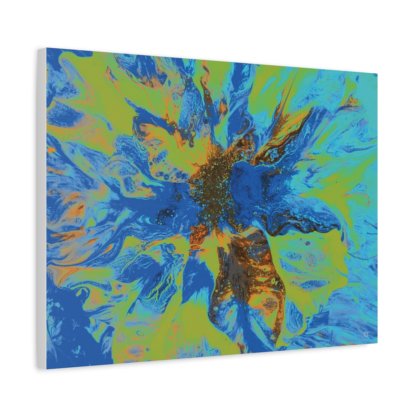Vibrant Floral Abstract Canvas Wall Art
