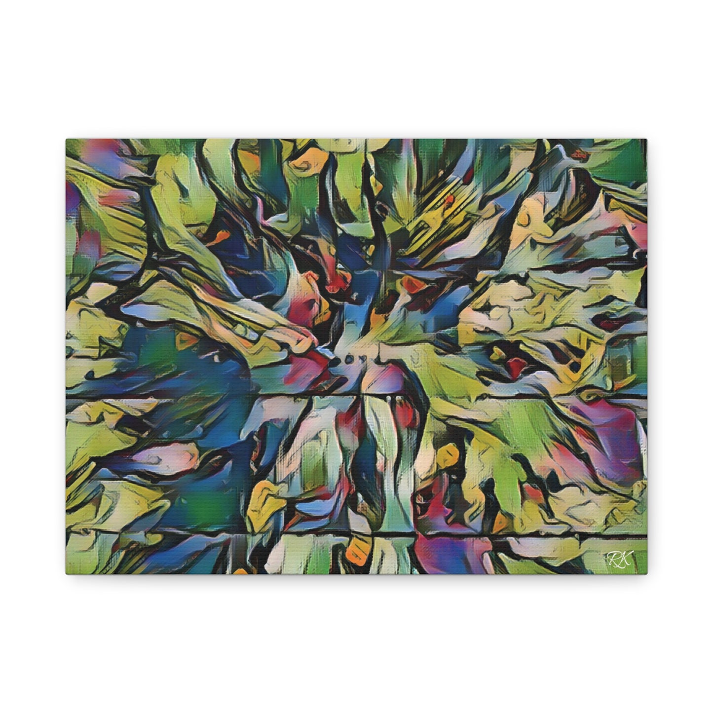 Vibrant Abstract Art Canvas Print - Stretched Wall Decor