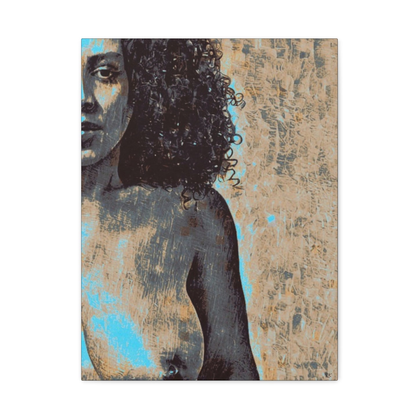 Canvas Print - 'Torn' Sensual Nude Portrait by Its A Art Vibe 1.25'