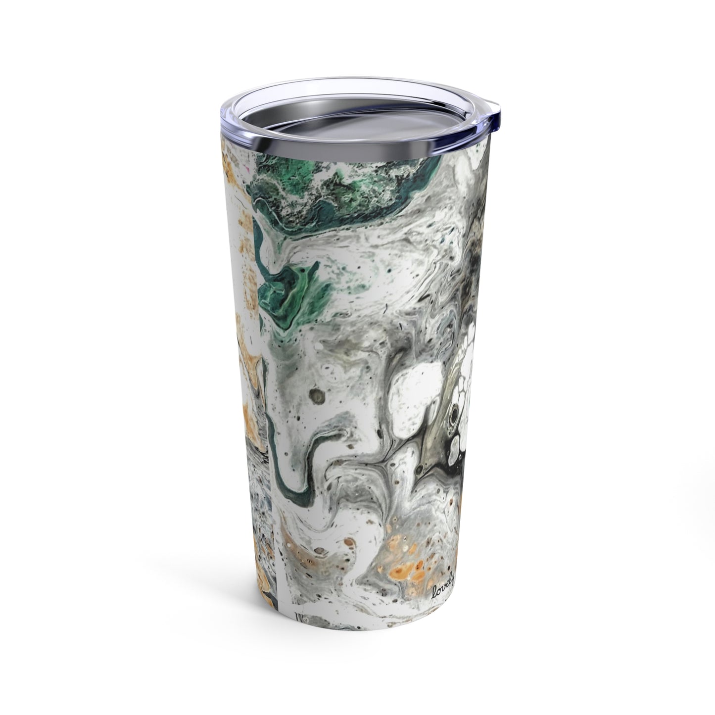 Stainless Steel Tumbler 20oz Double-Wall Insulated - Designed by Its A Art Vibe Creamy