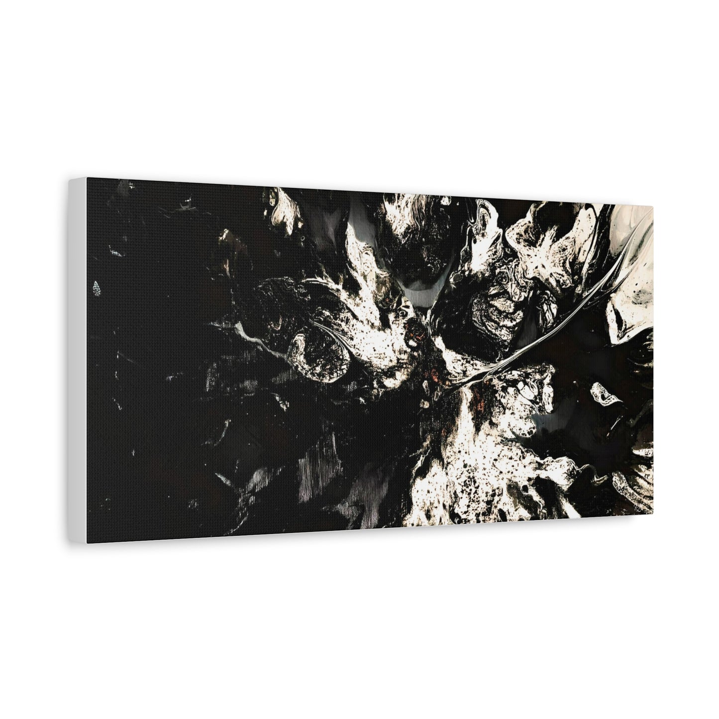 Abstract Black & White Canvas Art - Modern Home Decor