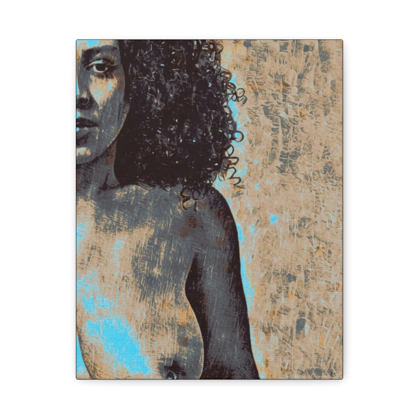 Canvas Print - 'Torn' Sensual Nude Portrait by Its A Art Vibe 1.25'