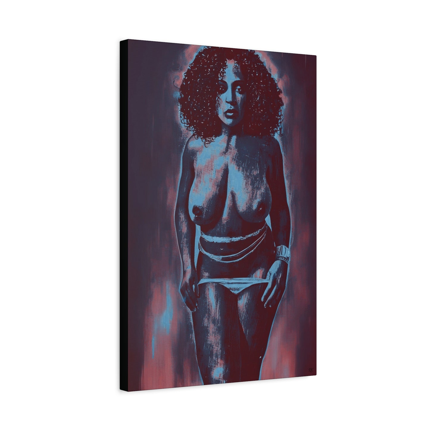 Matte Canvas, Stretched, 1.25" Get Naked by Its A Art Vibe