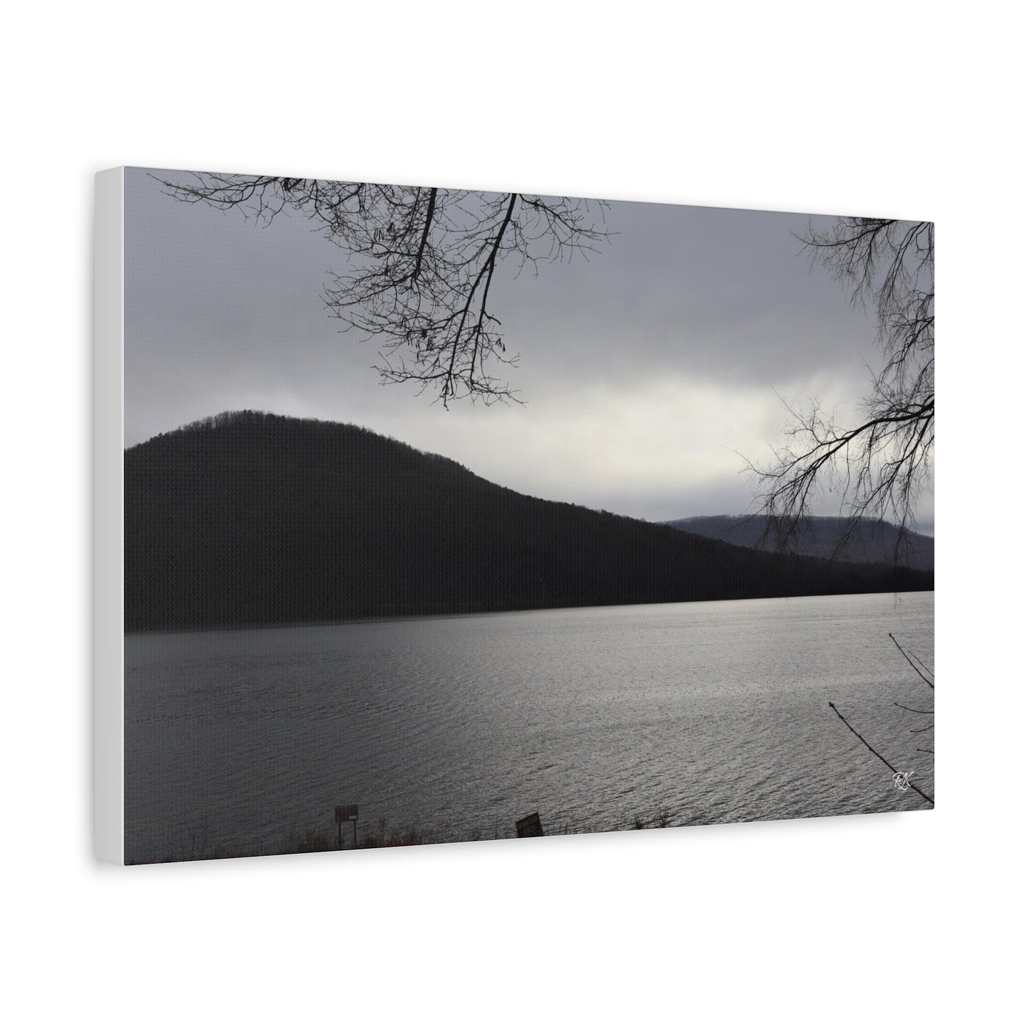Serene Landscape Canvas Wall Art - 1.25" Stretched Matte Print