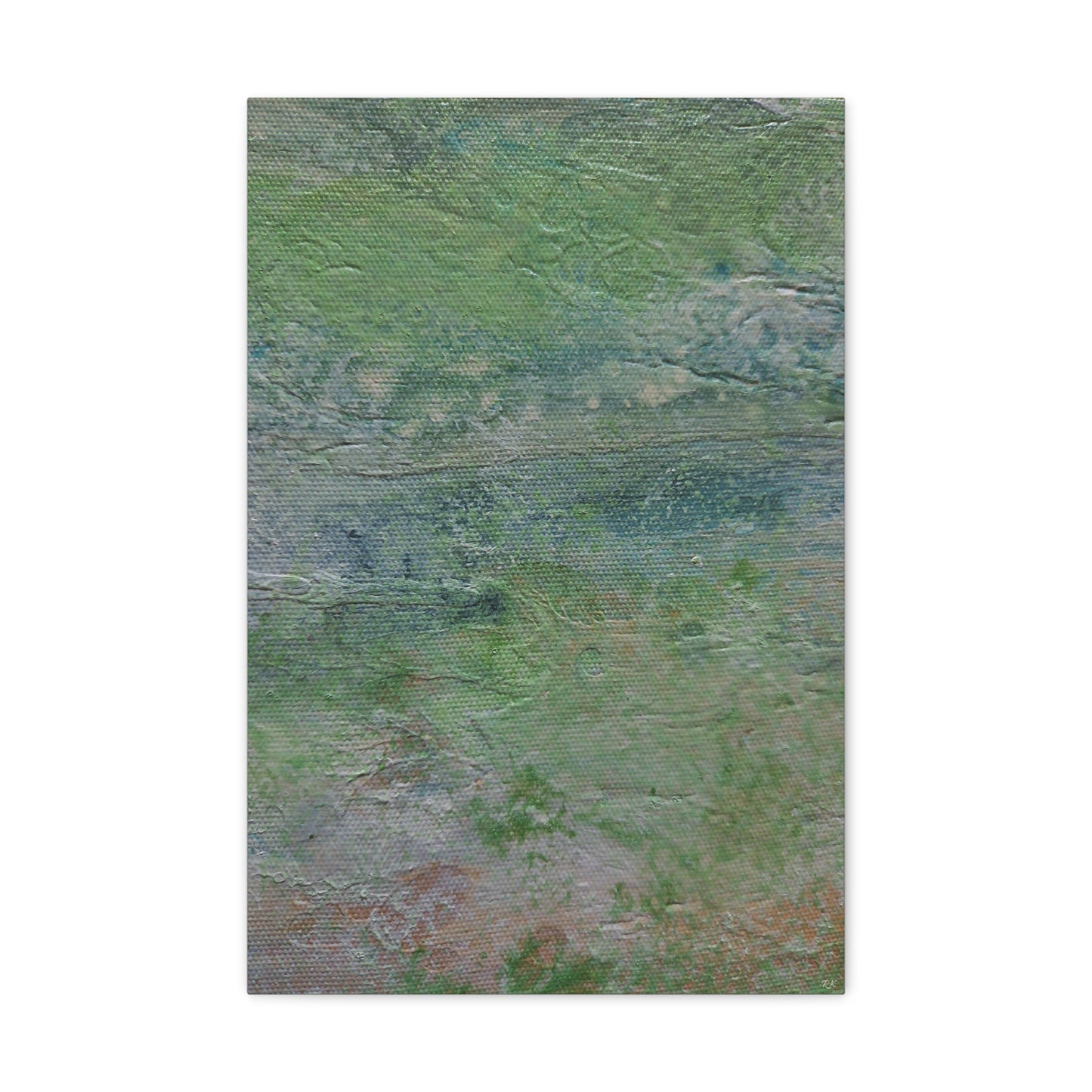 Canvas Print - Nature Green Original Painting on Canvas Gallery Wrap