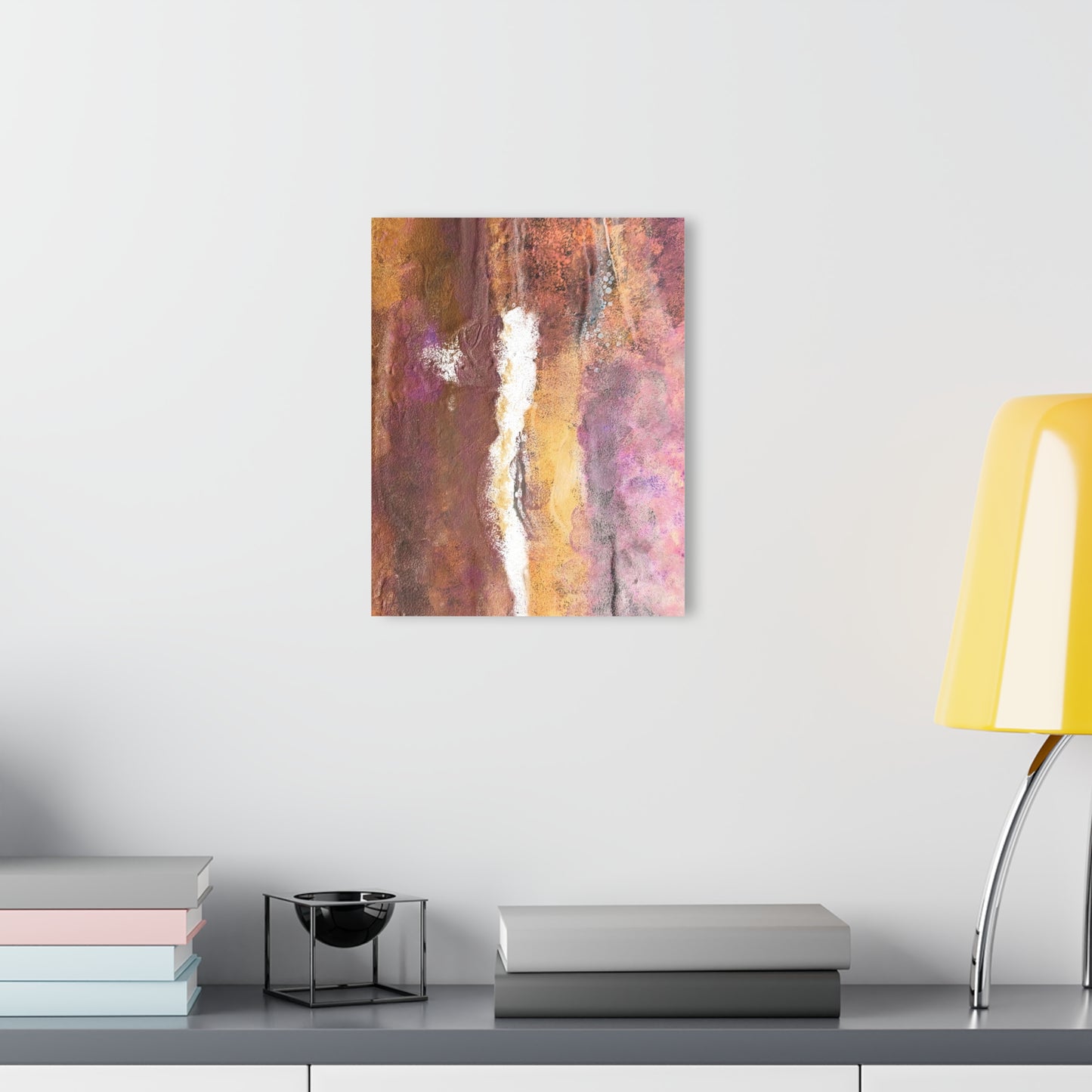 Acrylic Prints Rustic Mix French Cleat Hanging - Abstract Rustic Art for Home or Office Decor