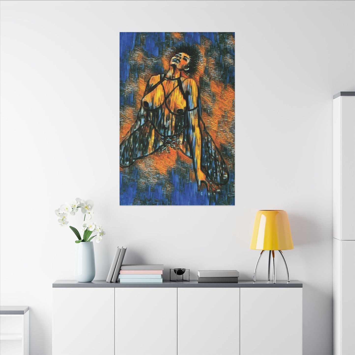 Matte Canvas, Stretched, 0.75" (Multi-Size) Sensual woman 002