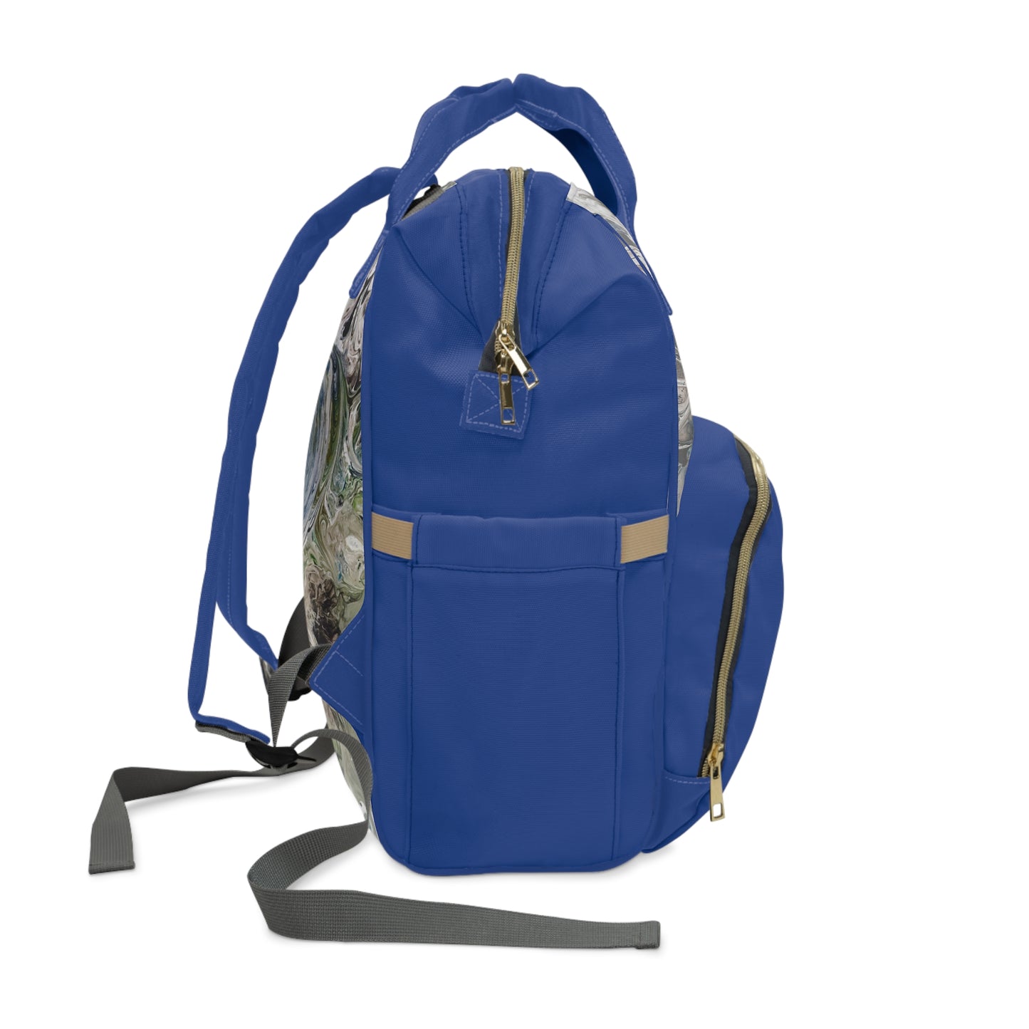 Multifunctional Diaper Backpack Blue Eye Of The Strom by Its A Art Vibe