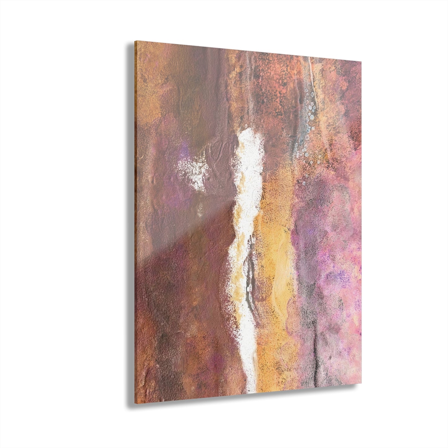 Acrylic Prints Rustic Mix French Cleat Hanging - Abstract Rustic Art for Home or Office Decor