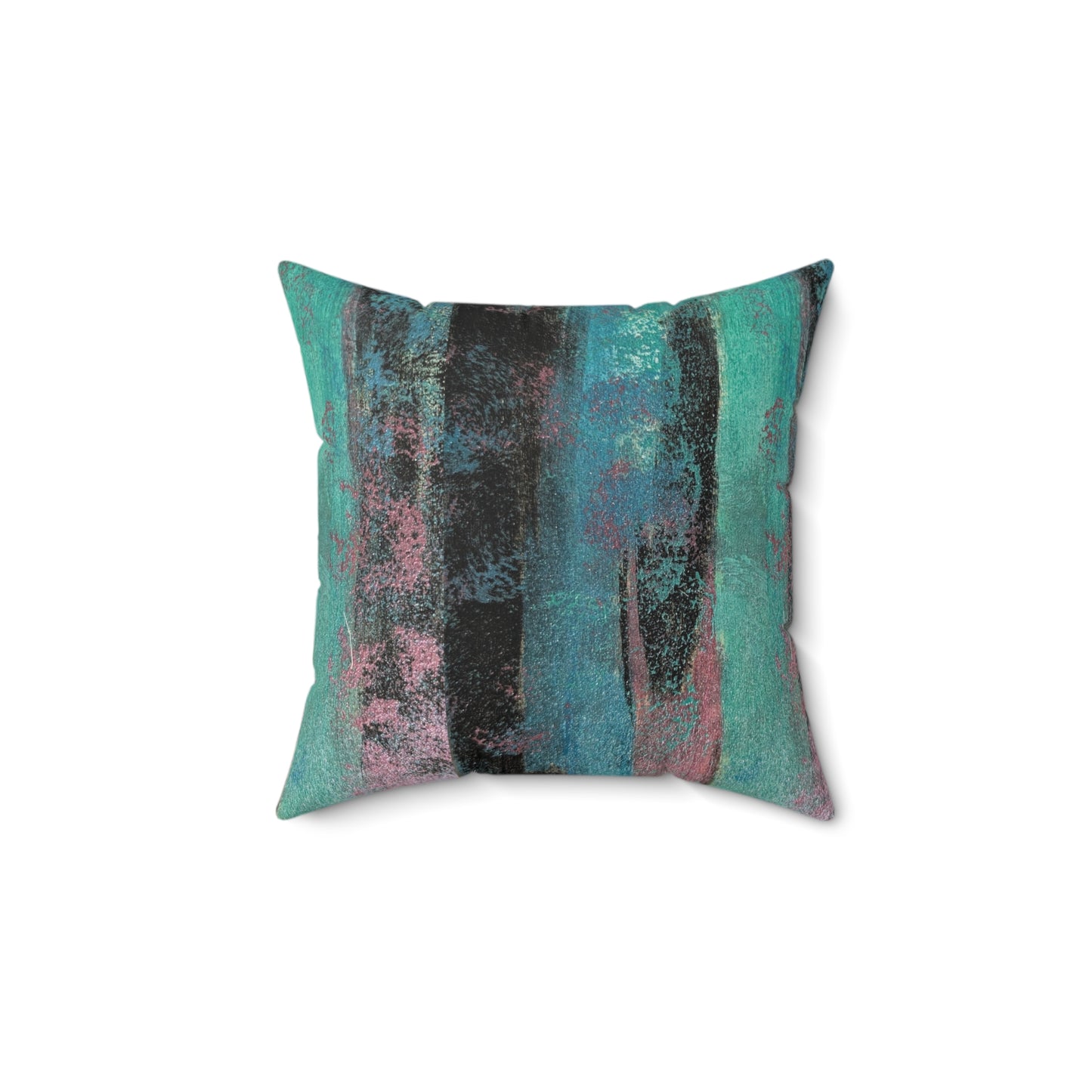 Its A Art Vibe Faux Suede Square Pillow