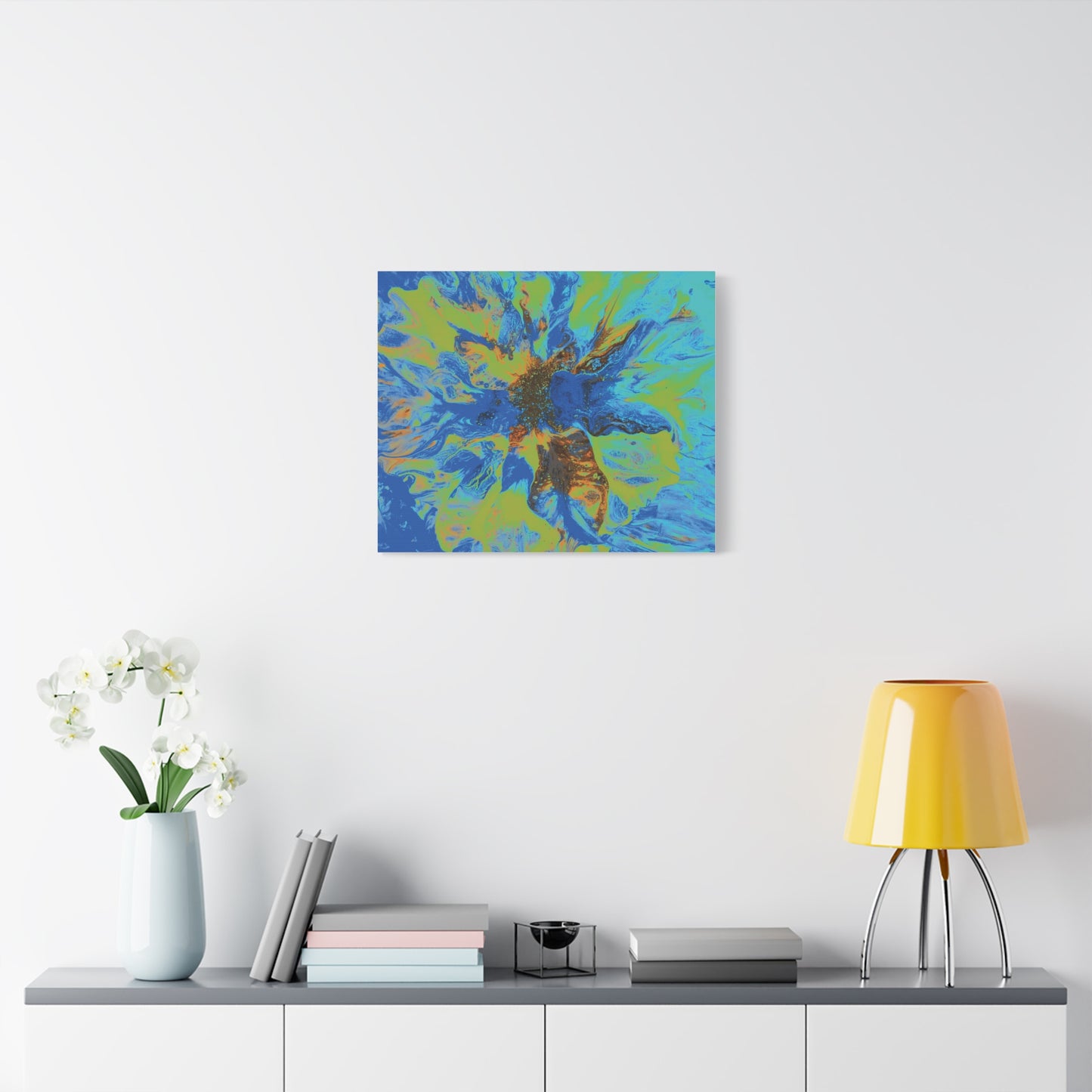 Vibrant Floral Abstract Canvas Wall Art