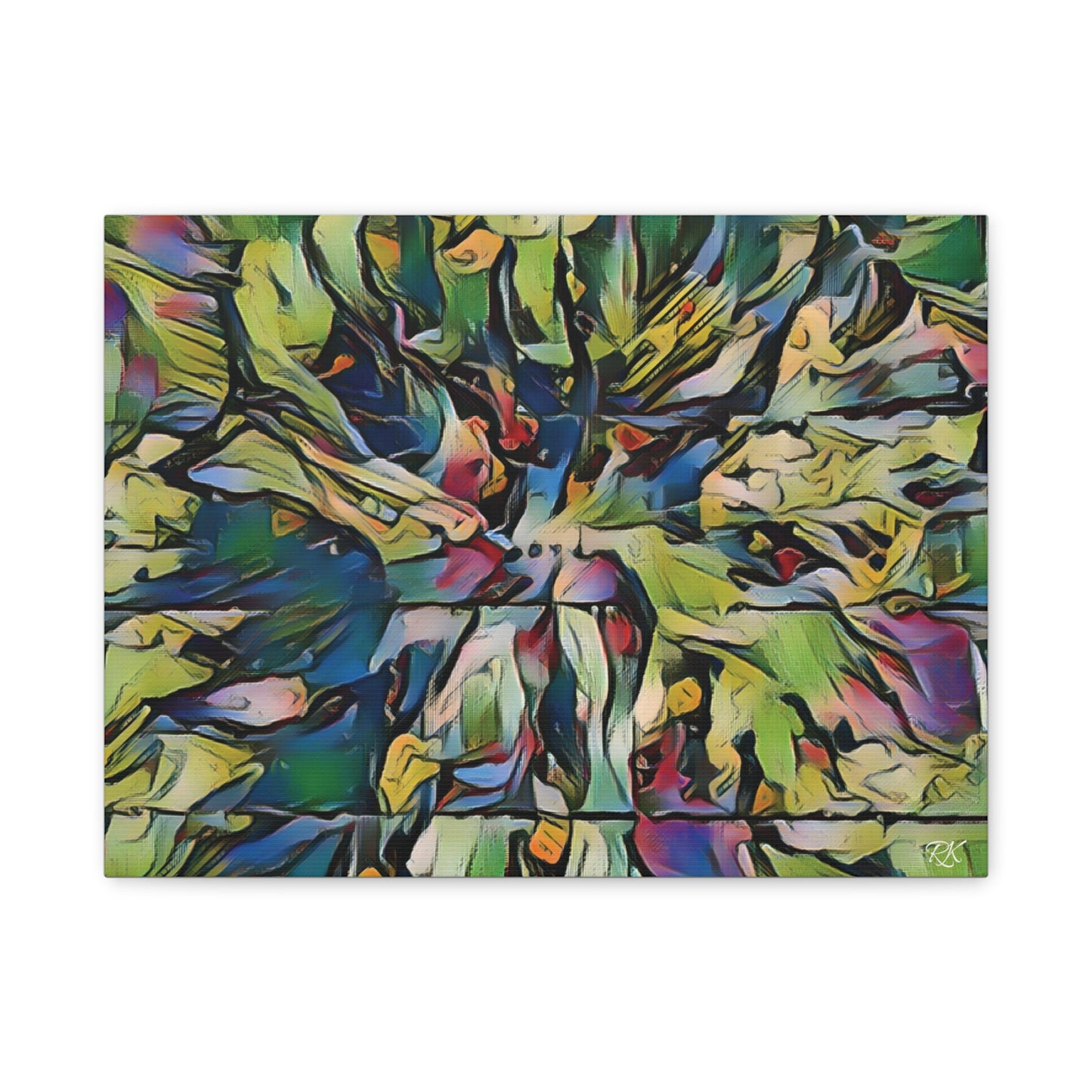 Vibrant Abstract Art Canvas Print - Stretched Wall Decor