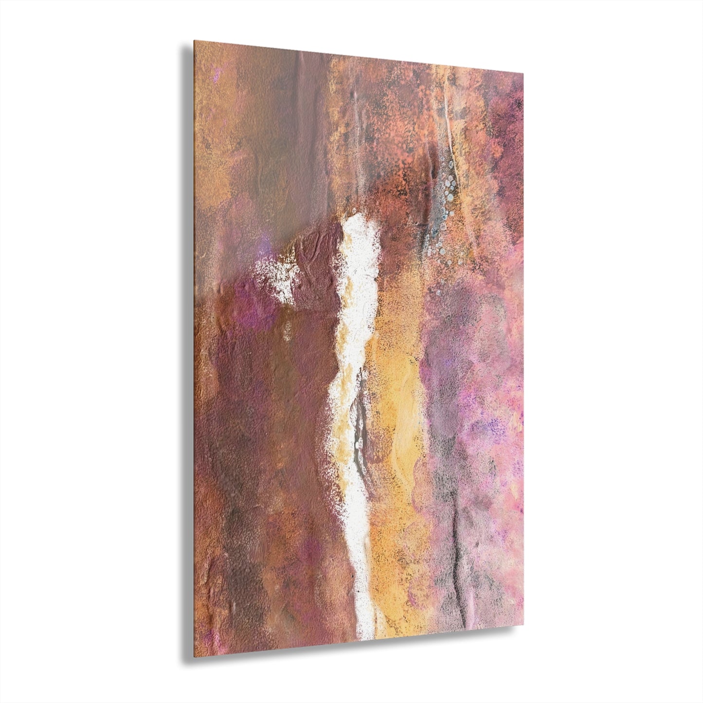 Acrylic Prints Rustic Mix French Cleat Hanging - Abstract Rustic Art for Home or Office Decor