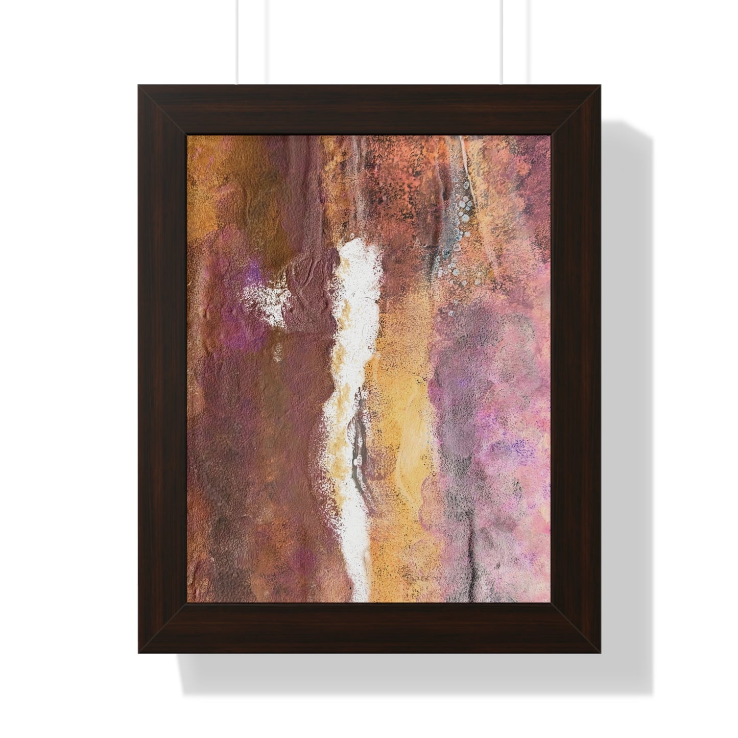 Framed Vertical Poster Rustic Fire by Its A Art Vibe