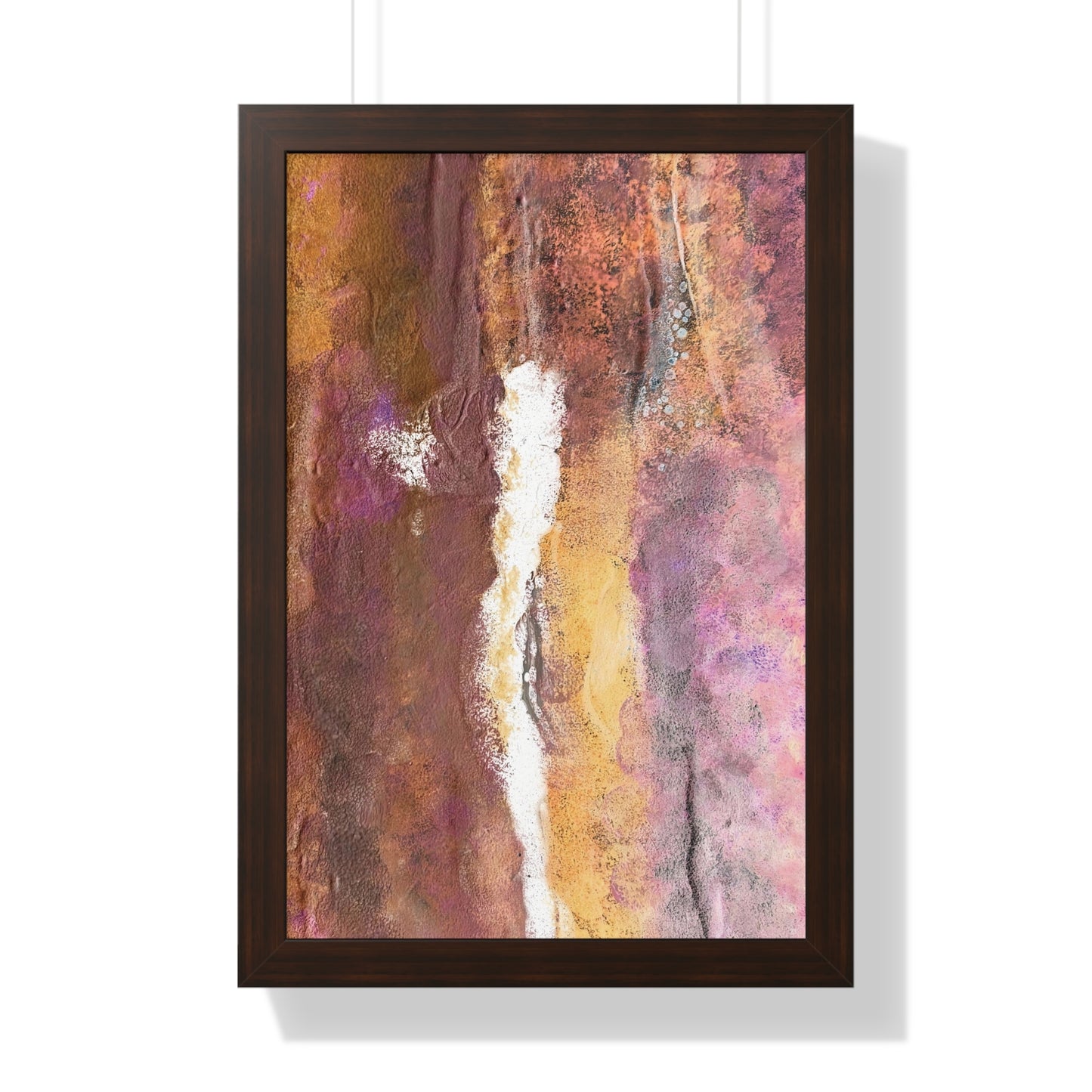 Framed Vertical Poster Rustic Fire by Its A Art Vibe