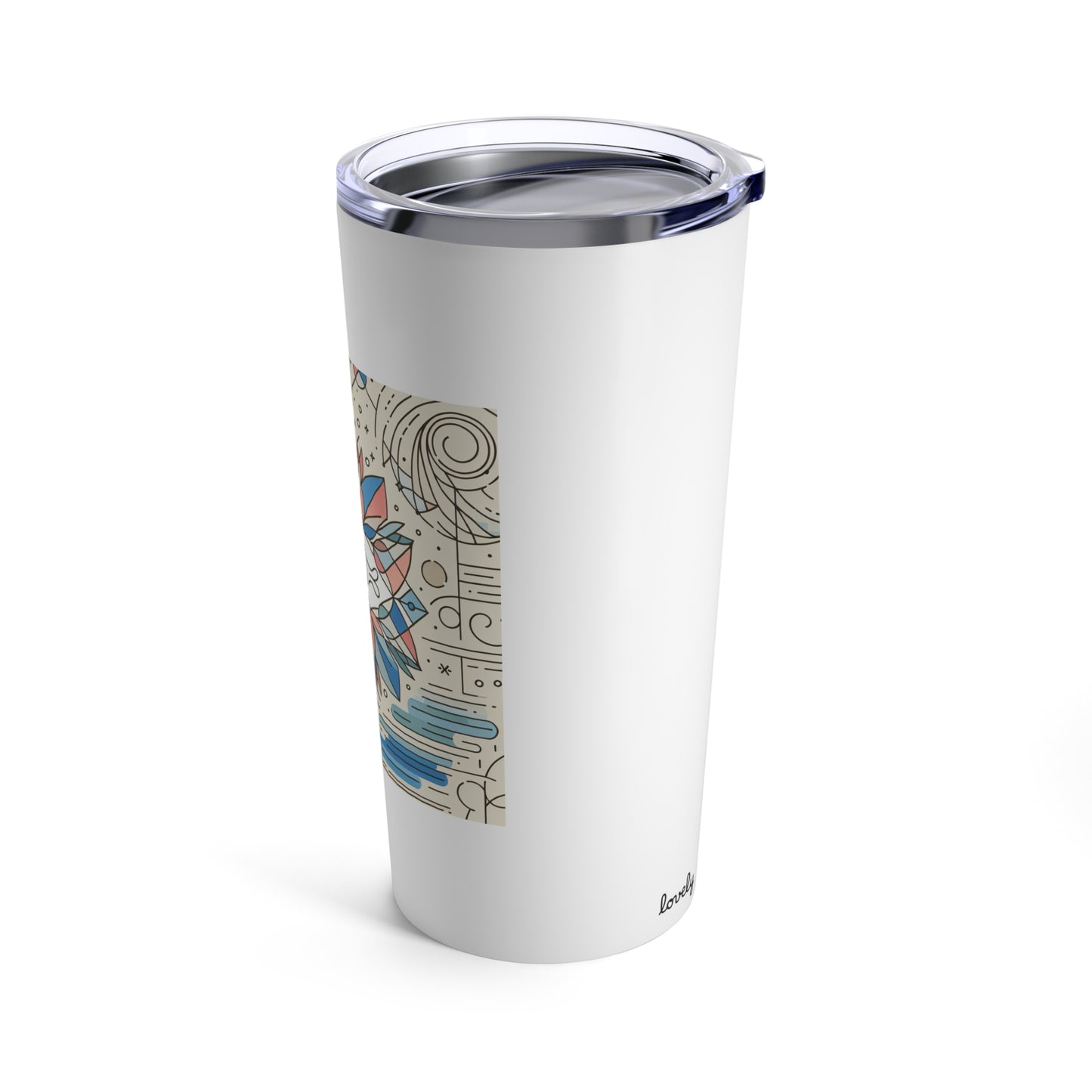 Stainless Steel Tumbler 20oz Double-Wall Insulated - Designed by Its A Art Vibe Creamy Be Kind