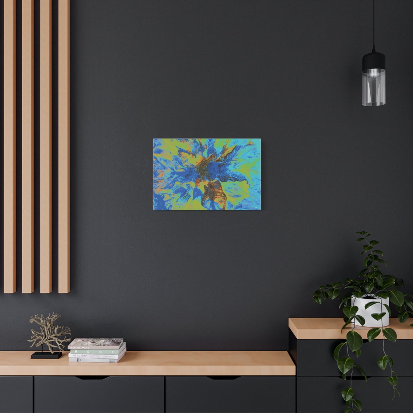 Vibrant Floral Abstract Canvas Wall Art