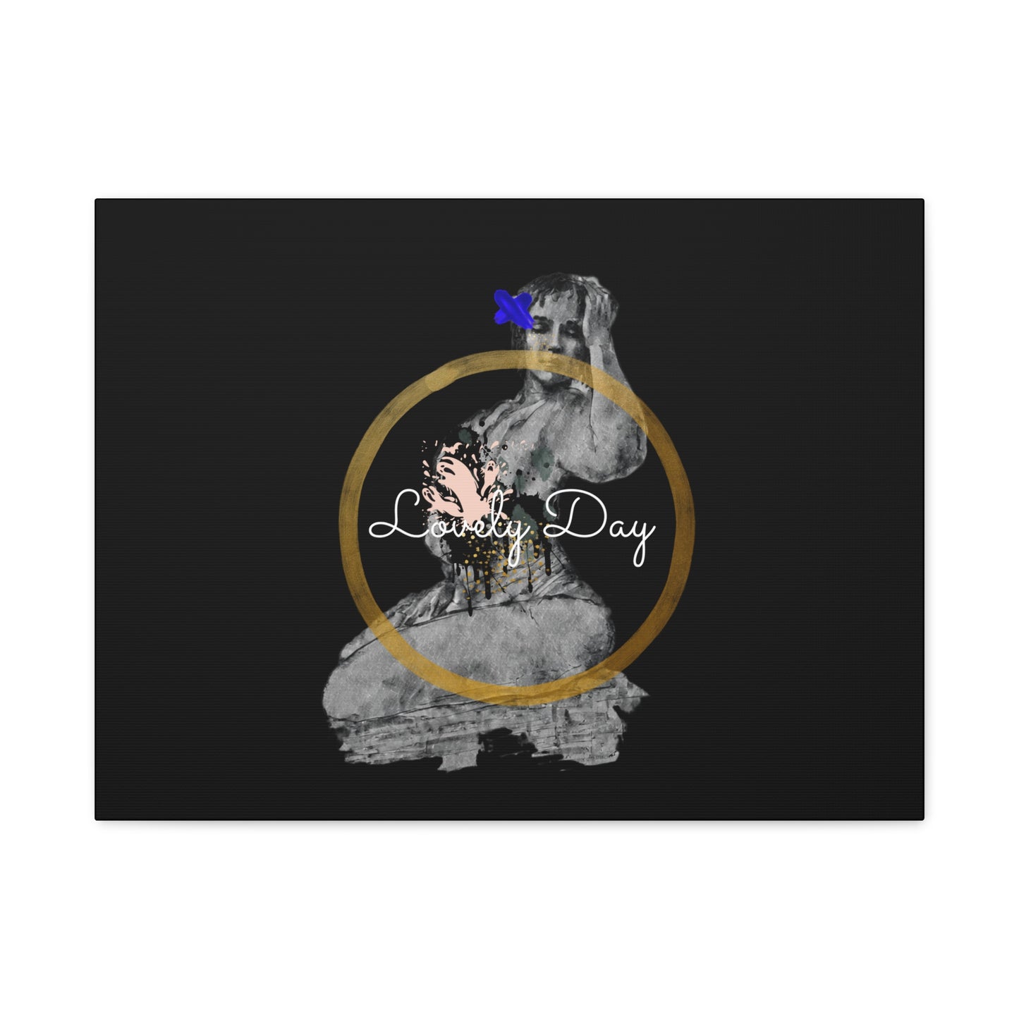 Canvas Wall Art Lovely Day Sensual Posed Woman Stretched Print, 1.25