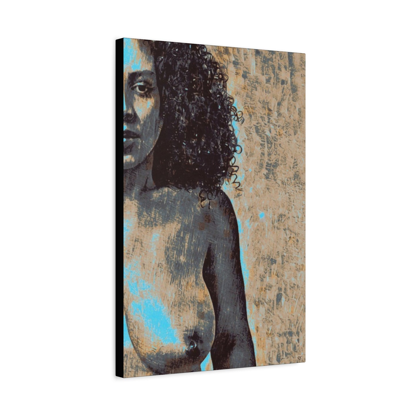 Canvas Print - 'Torn' Sensual Nude Portrait by Its A Art Vibe 1.25'