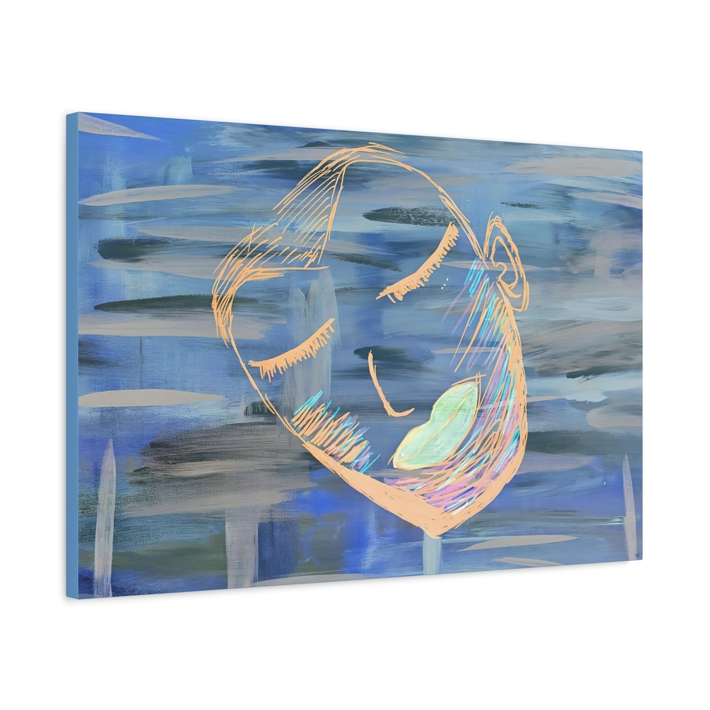 Canvas Gallery Wraps Look Down by Its A Art Vibe Matte Canvas, Stretched, 1.25"