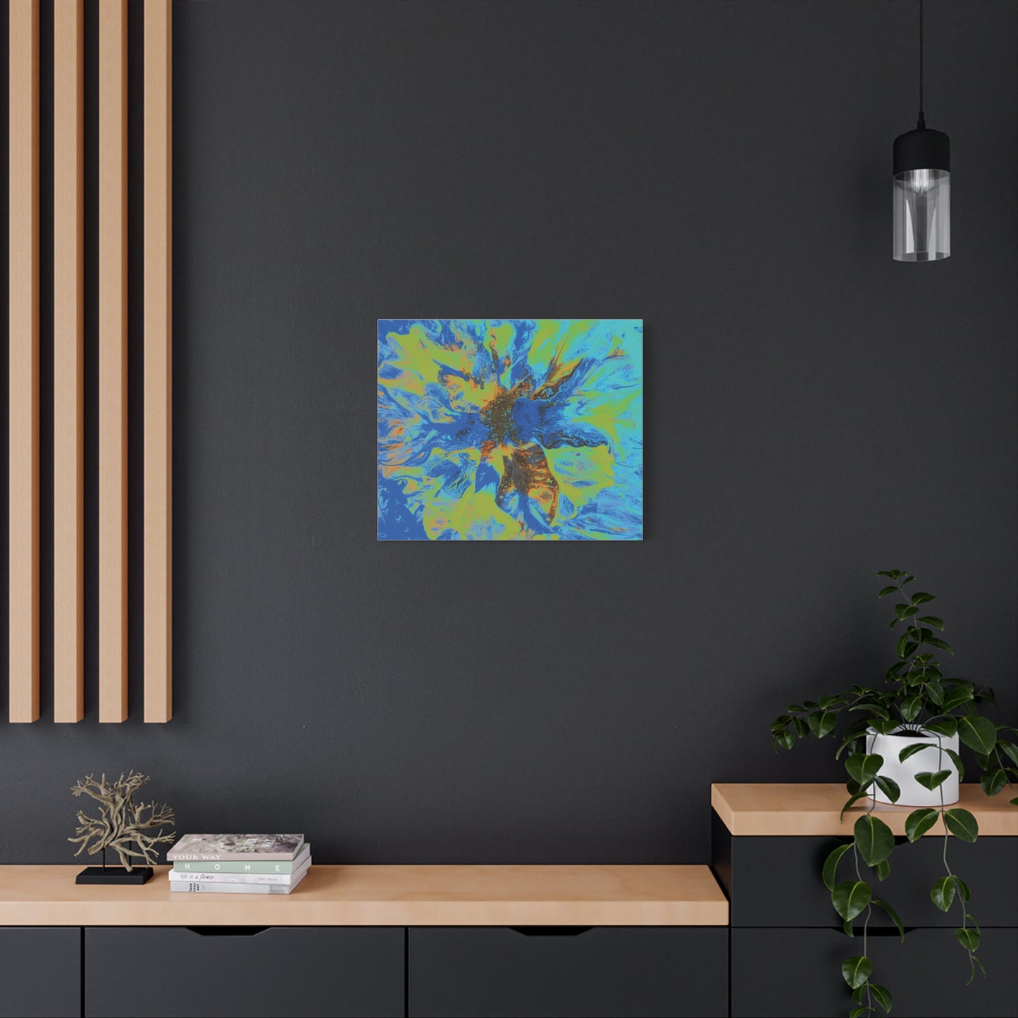 Vibrant Floral Abstract Canvas Wall Art