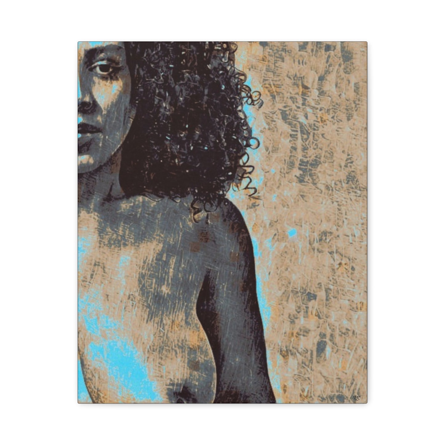 Canvas Print - 'Torn' Sensual Nude Portrait by Its A Art Vibe 1.25'