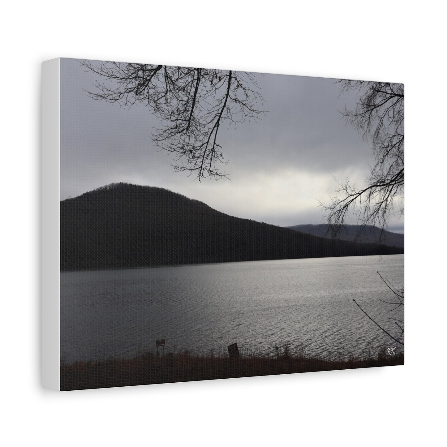 Serene Landscape Canvas Wall Art - 1.25" Stretched Matte Print