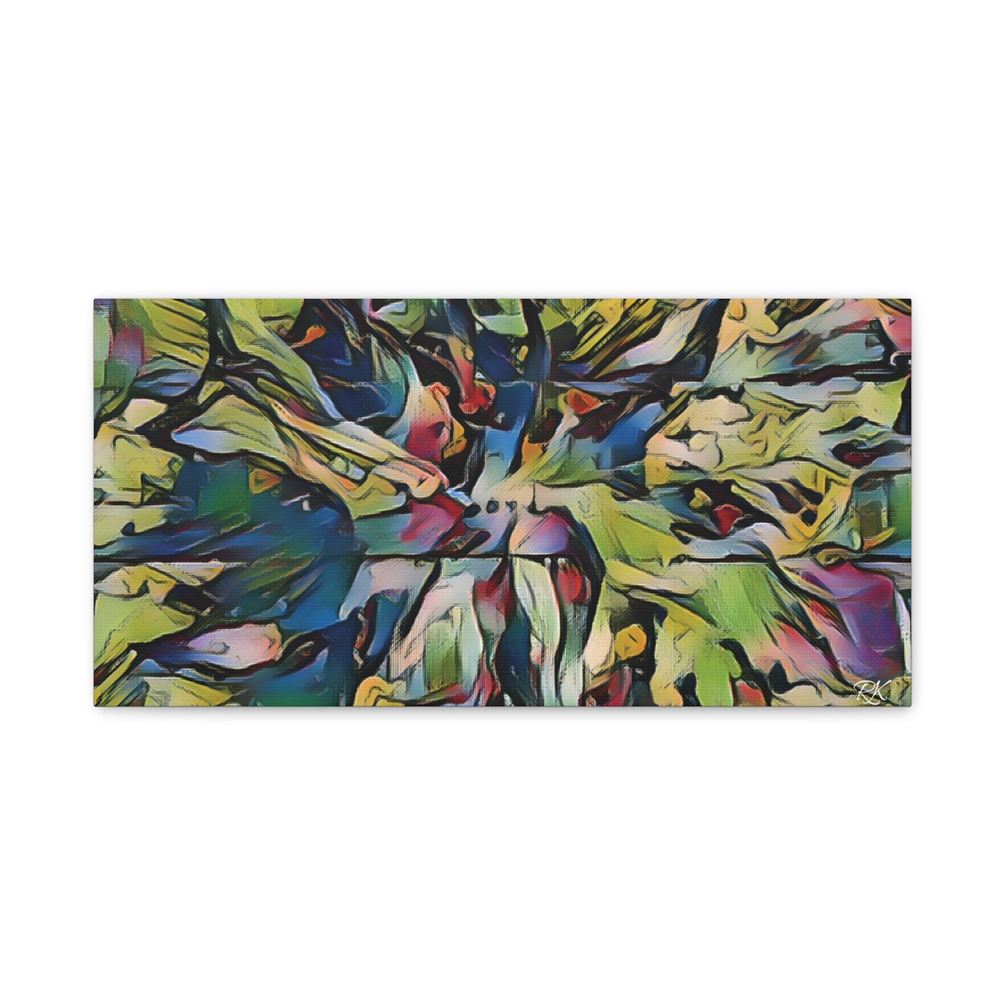 Vibrant Abstract Art Canvas Print - Stretched Wall Decor